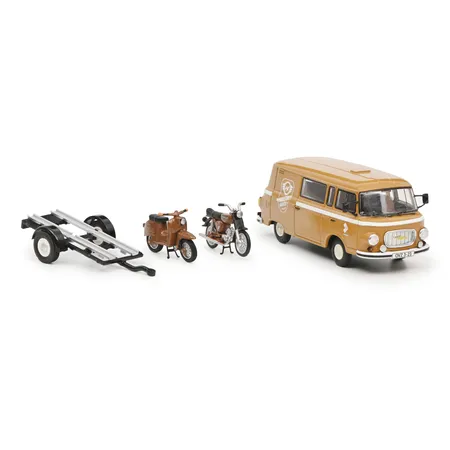 Schuco 450364200 - Barkas B1000 Anh.m.2 Mot.1:43