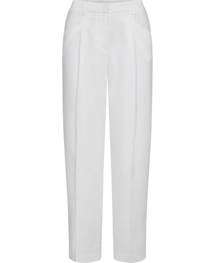 United Colors of Benetton TROUSERS - 100% hør Hvid