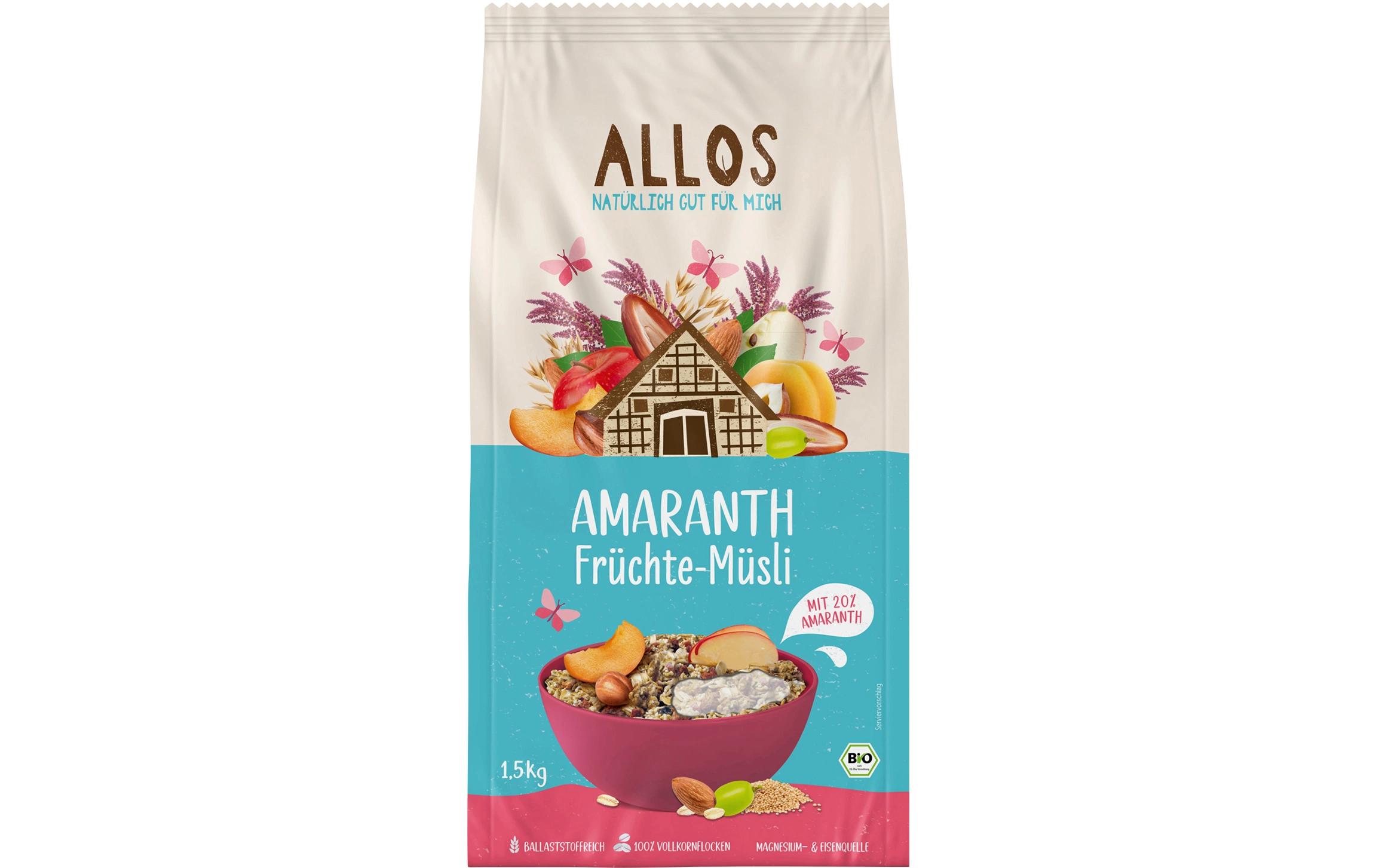 Müesli Bio Amaranth Früchte 1.5 kgKlassikermüesli mit Amaranth und Früchten