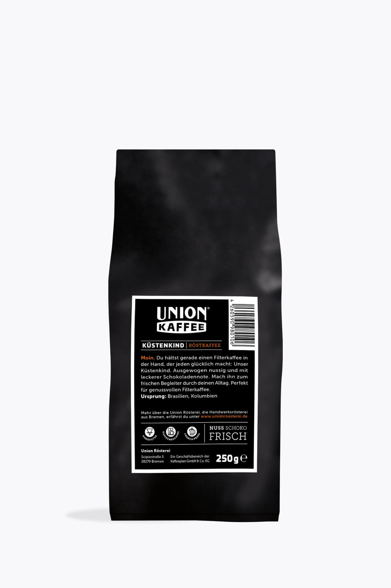 Union Kaffee Küstenkind Filterkaffee 250g gemahlen