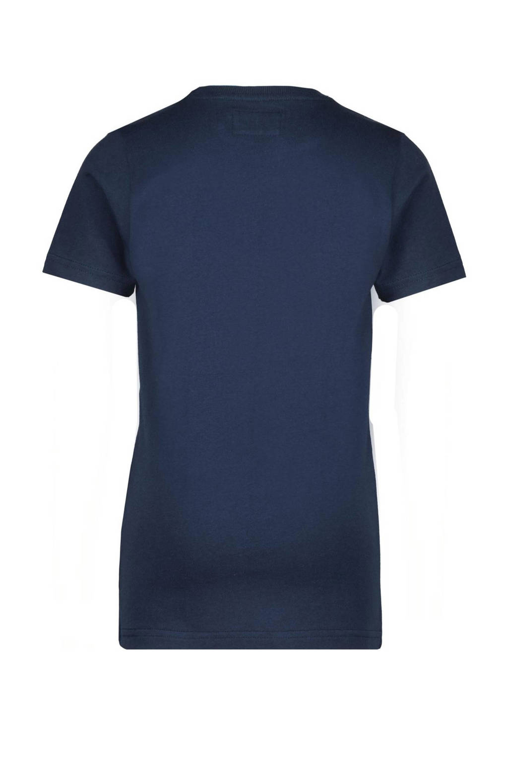 Raizzed T-shirt Jessey met logo donkerblauw
