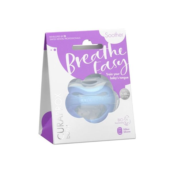 Curaprox Baby Chupeta Silicone T1 (12-30 meses) Azul