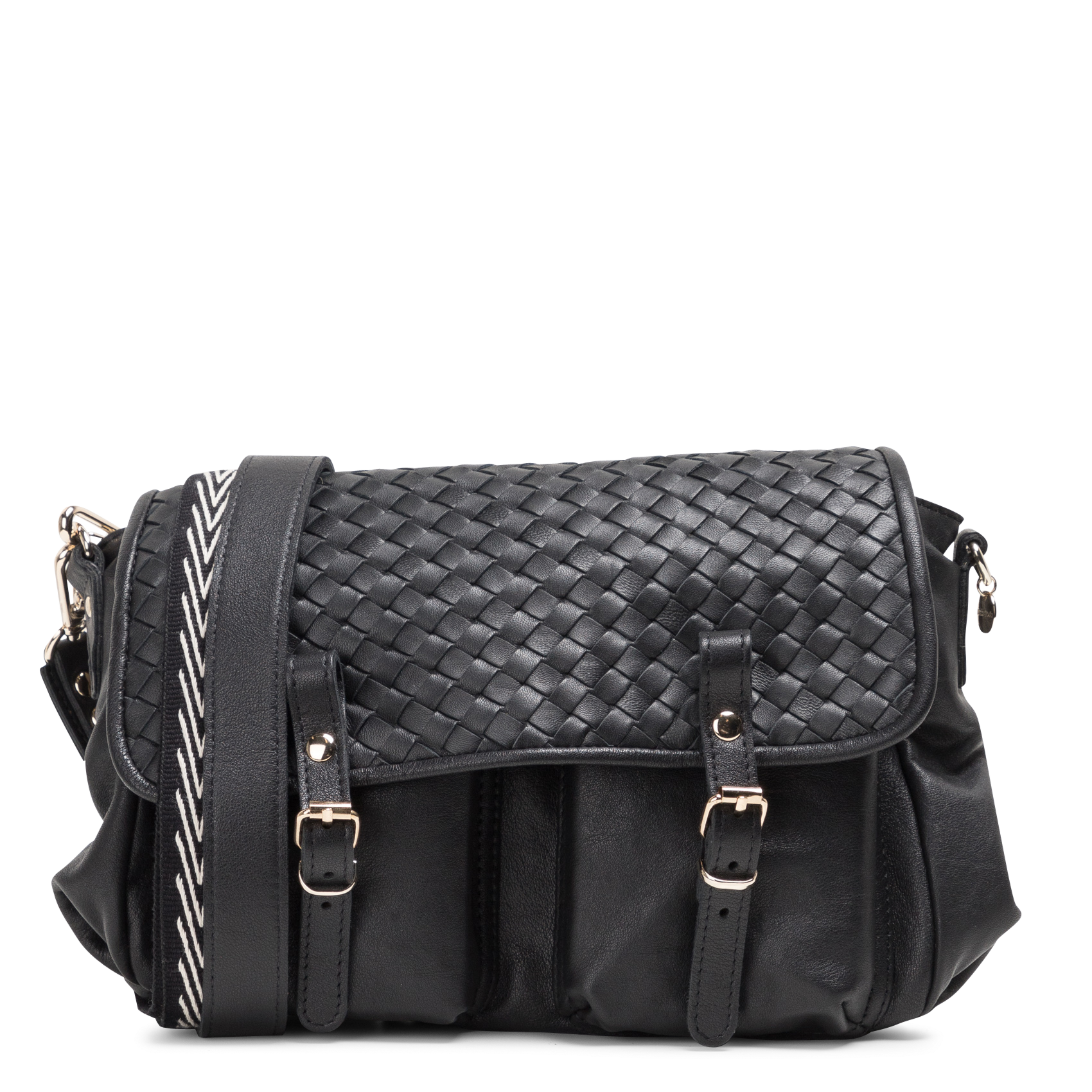 MINI MATHS - Sac cartable 2-en-1 en cuir| Noir