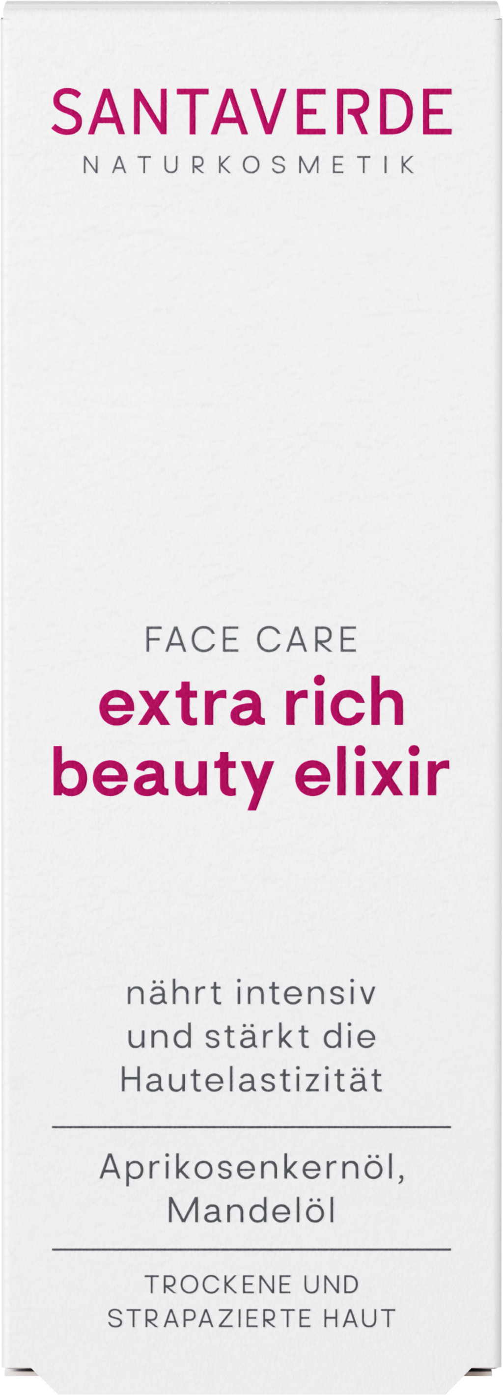 SANTAVERDE  FACE CARE extra rich beauty elixir, 30 ml