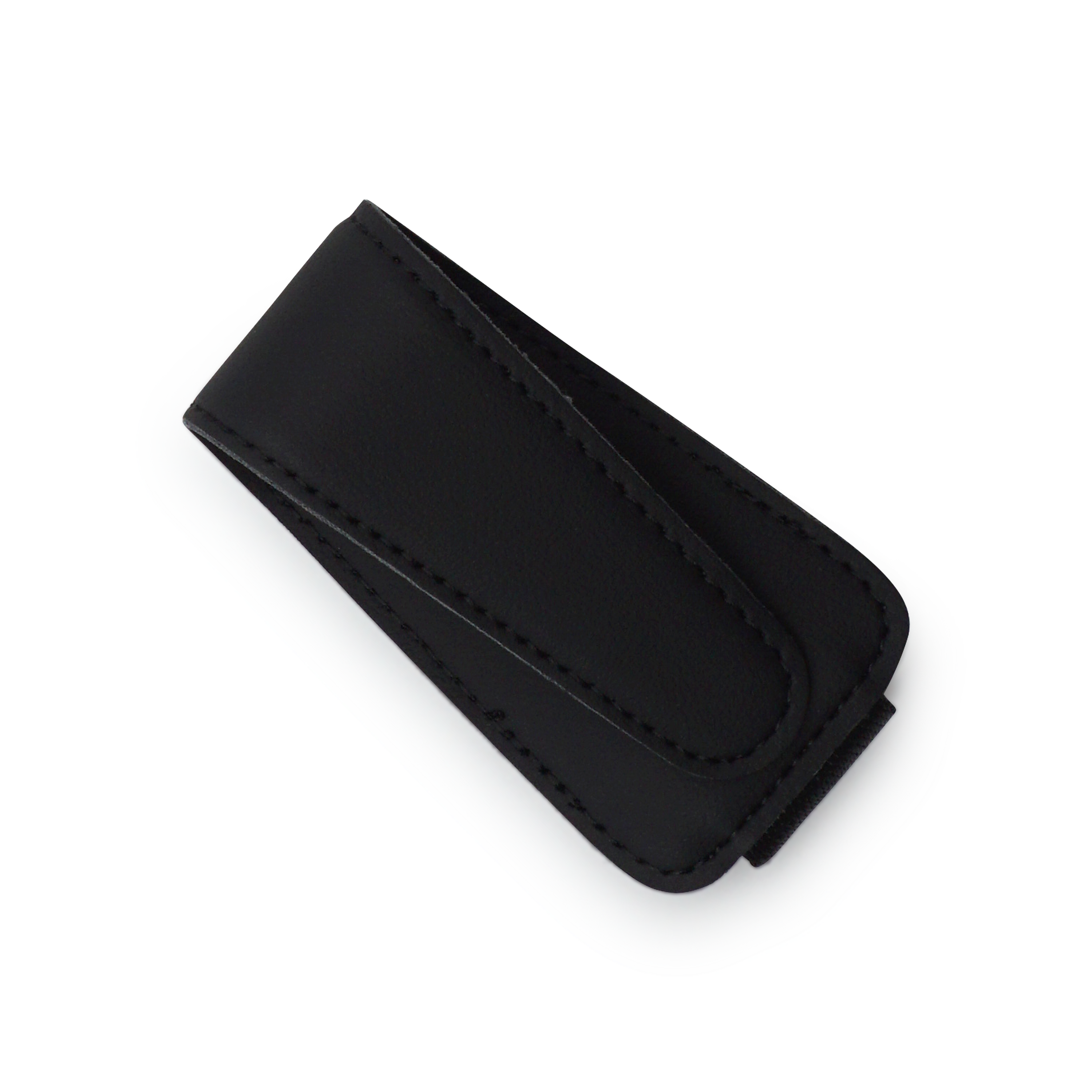 Universal Leder Sonnenblende Organizer Halter für Ausweis / Kreditkarten / Sonnenbrille - Schwarz