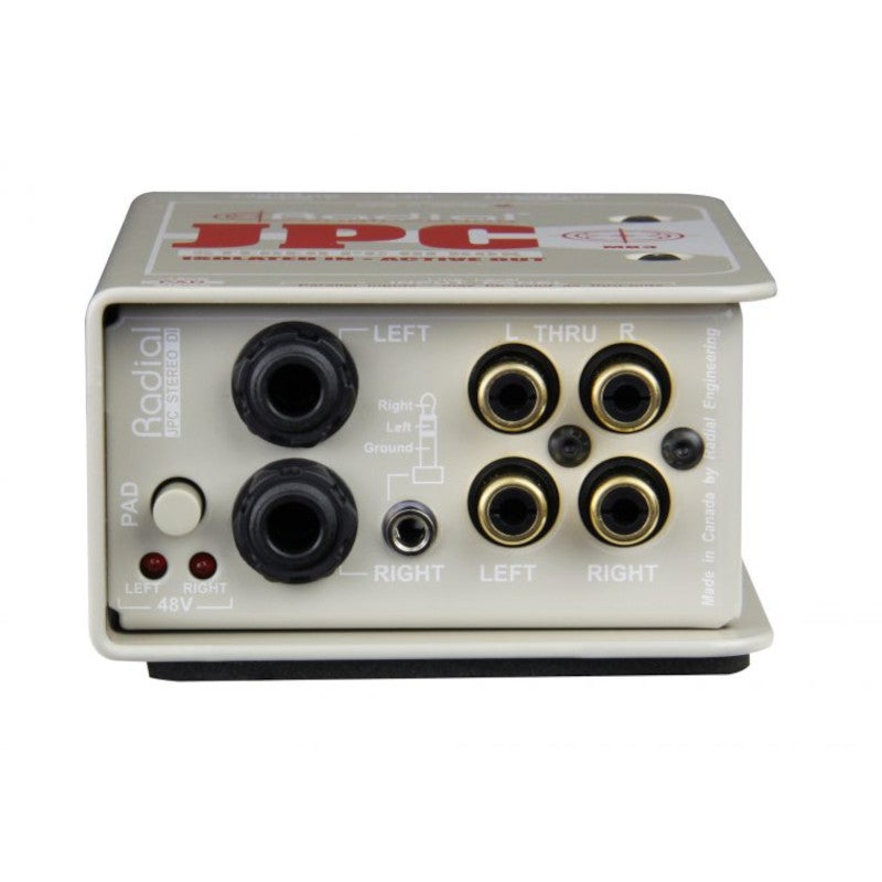 Radial JPC actieve stereo DI box voor laptops en computers