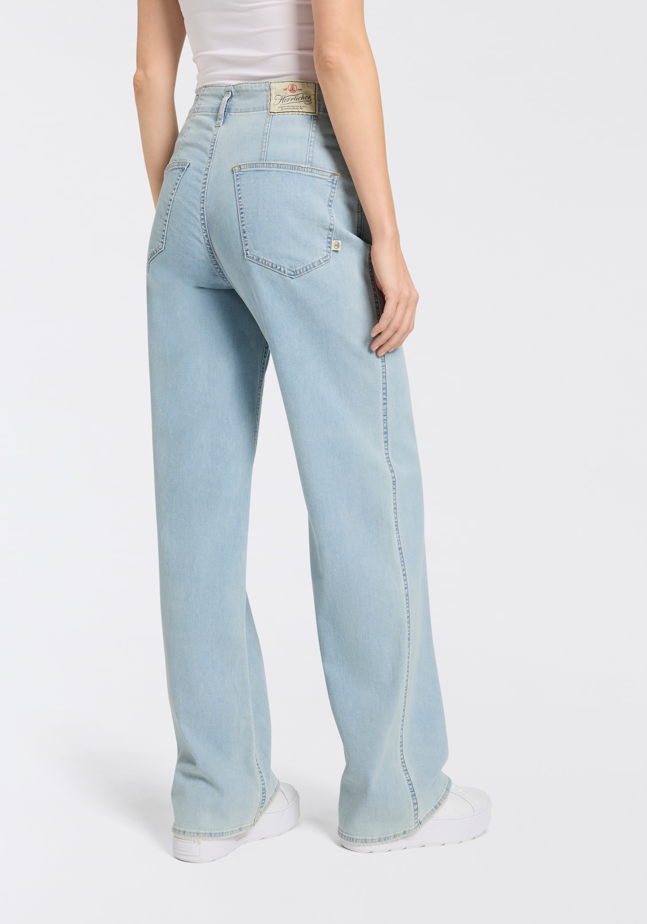 Herrlicher High-waist-Jeans »Baggy Straight Denim Light«