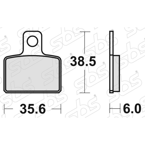 SBS - Plaquettes de frein 803 HF
