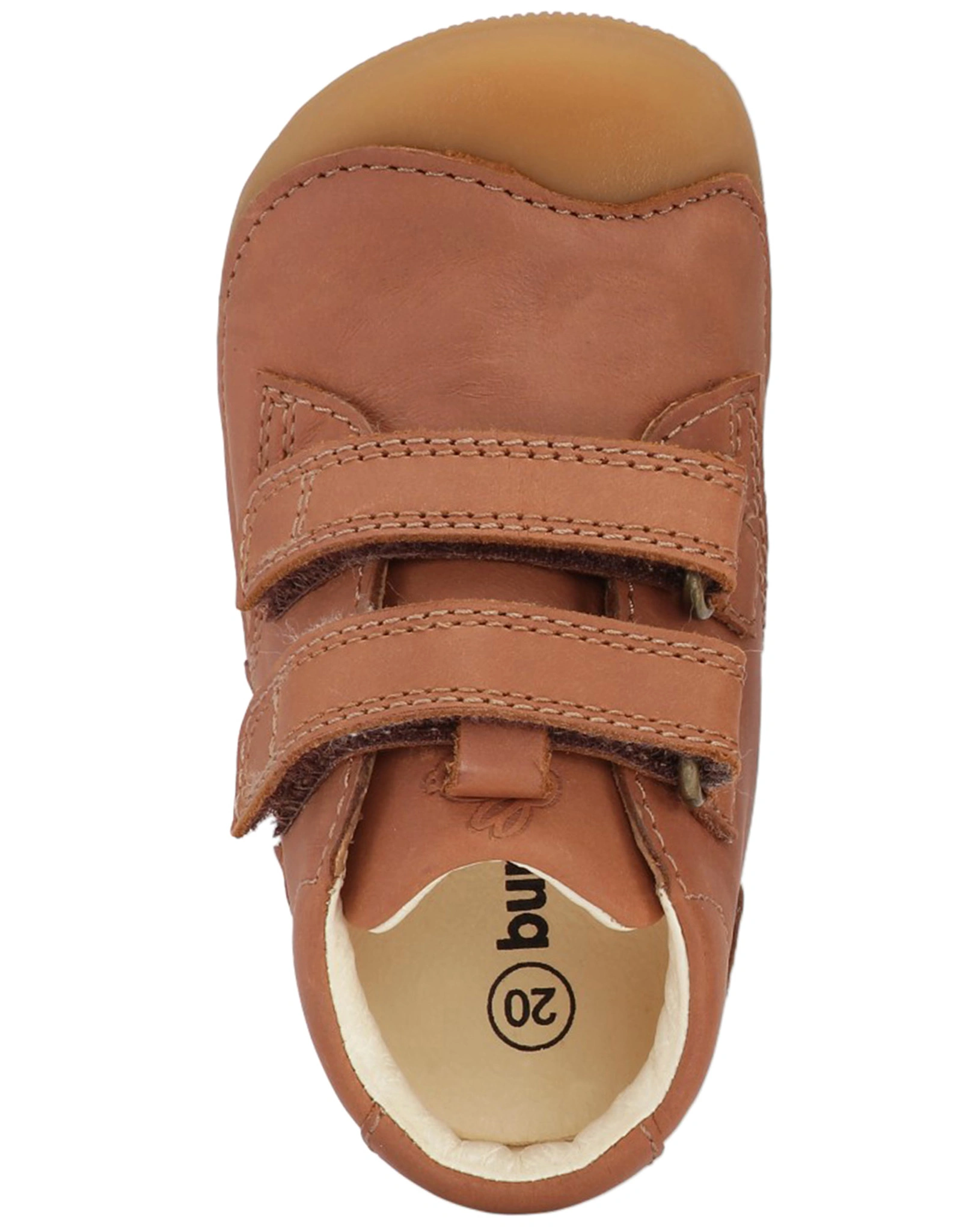 Klett-Lauflernschuhe PETIT STRAP in cognac