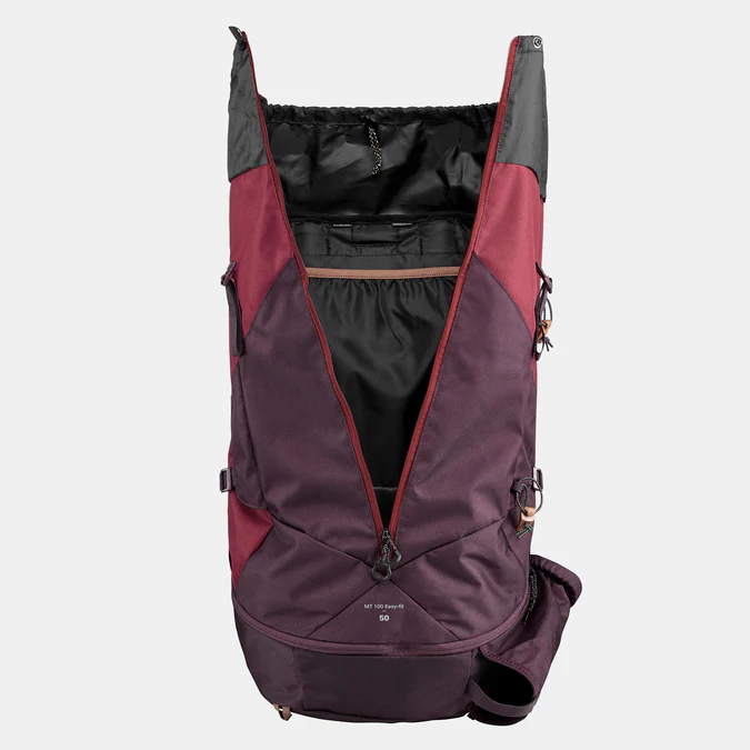 Decathlon Forclaz - Mochila Forclaz MT100 Easyfit Feminina de 50 litros para Mochilão