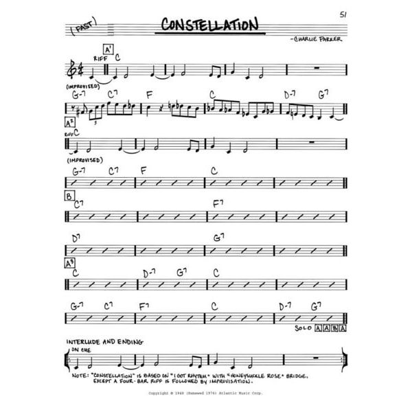 Hal Leonard The Real Bebop Book C