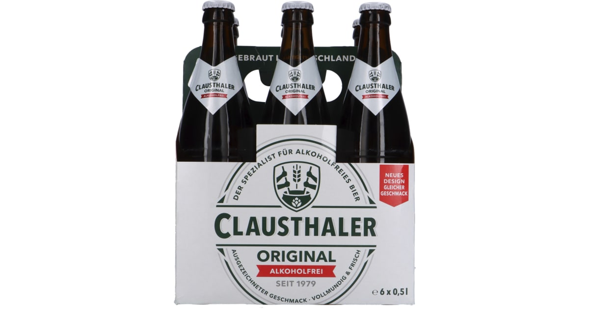 Clausthaler Original Alkoholfrei Tray 6x 0,5 Liter (Mehrweg)