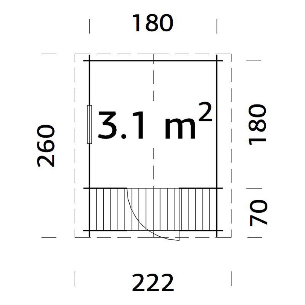 LEKEHUS PALMAKO STINA 3,1M²