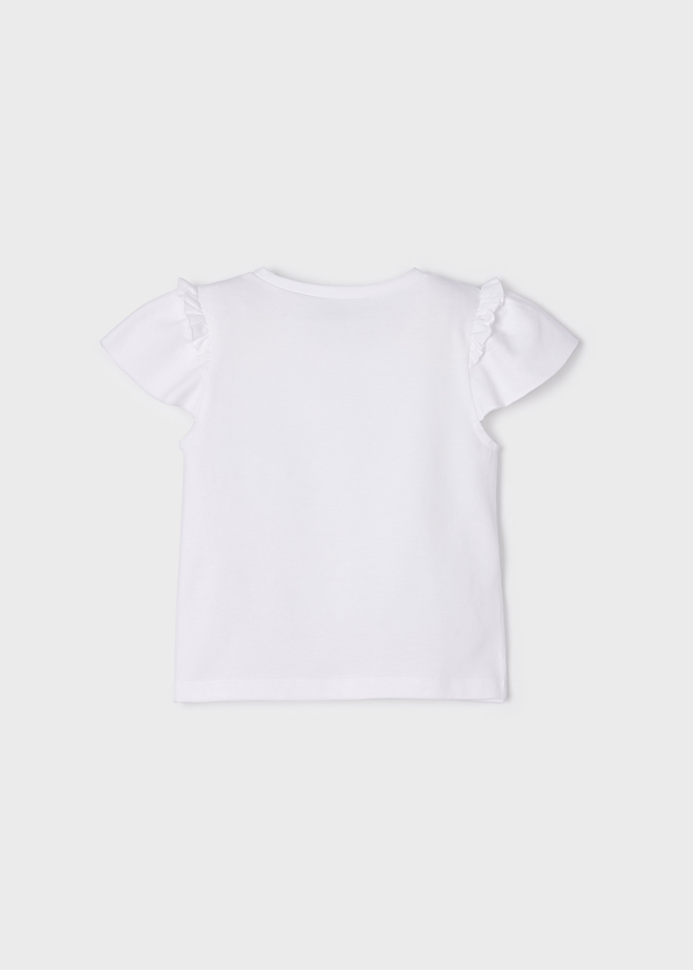 Camiseta infantil de manga curta com lantejoulas