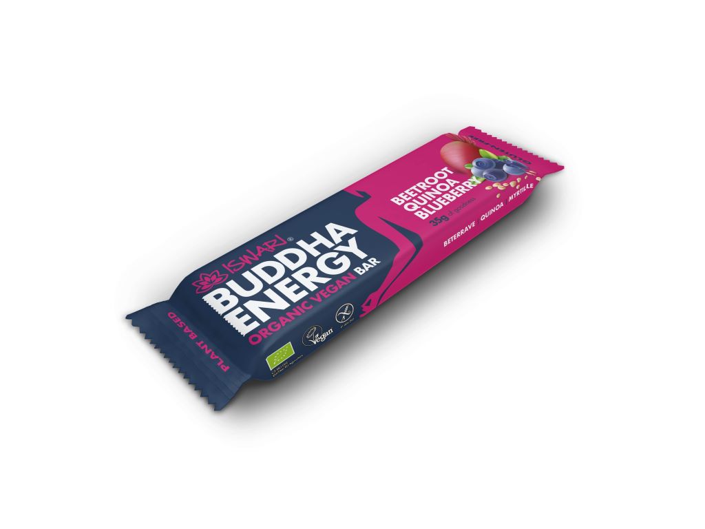 BARRA ISWARI ENERGÉTICA BETERRABA E QUINOA BIO 35G