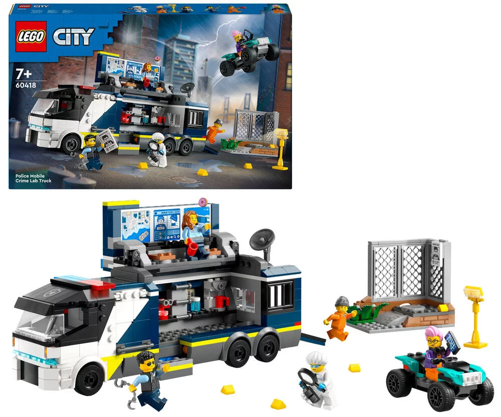 LEGO®CITY 60418 - LE LABORATOIRE DE POLICE SCIENTIFIQUE MOBILE
