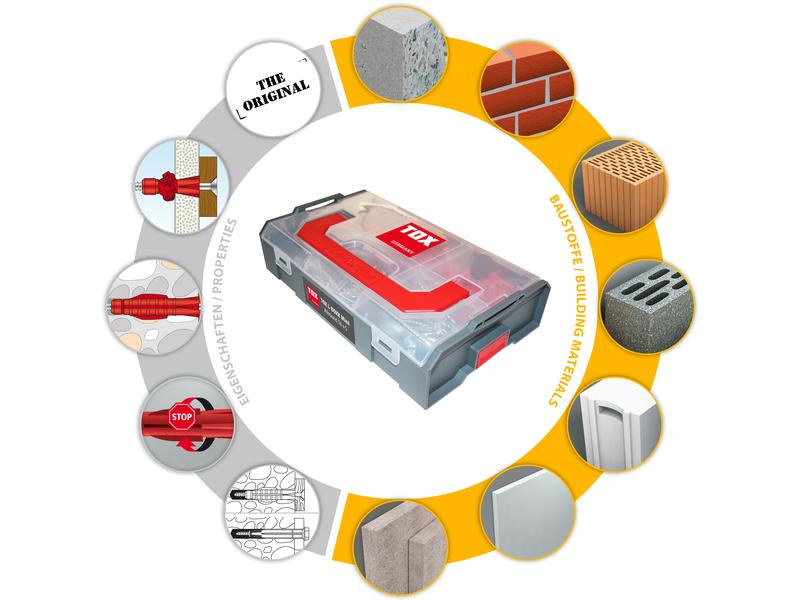Tox-Dübel Dübel Sortiment L-Boxx Mini Allround Tri S, 280 S 280-teiliges L-Boxx Mini Sortiment für gängige Grössen des Allzweckdübels Tri und S