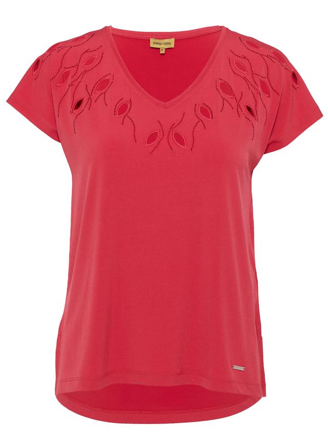 Frenchjersey Shirt mit Cut Out Effekt