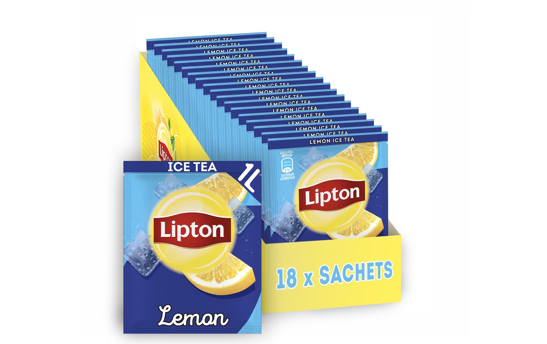 Eistee Pulver Zitrone 18 x 52 gEisteepulver in praktischen Portionsbeuteln