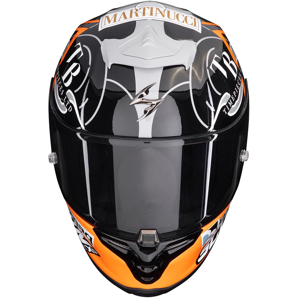 Scorpion - Casque Exo-R1 Evo Air FIM Racing#1 Replica Aron 2024 Noir / Gris / Orange
