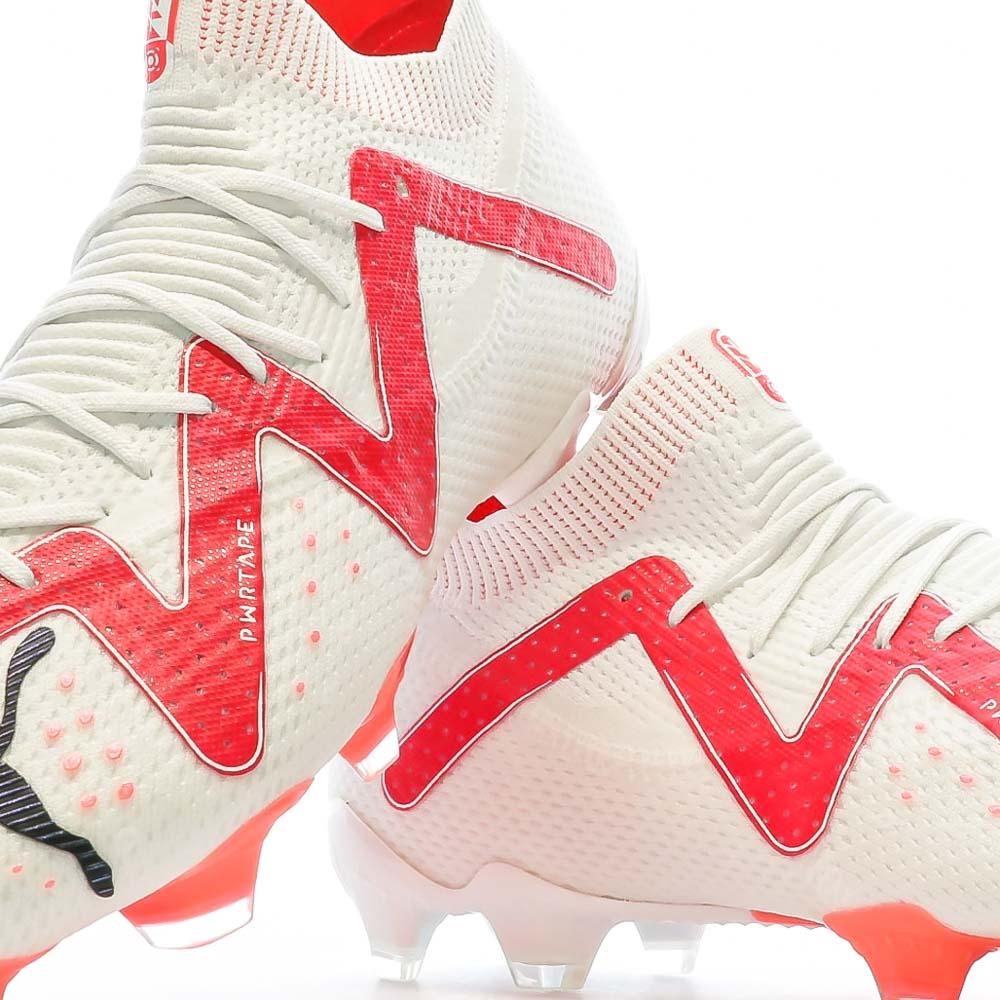 Puma Chaussures de foot Blanc/Rose Homme Puma Future Ultimate FG