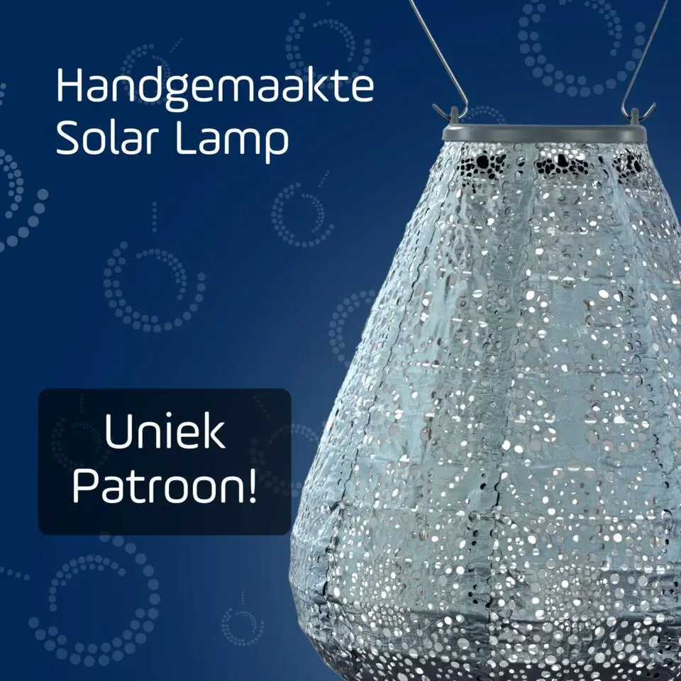 Lumiz Lampion op zonne energie - Solar tuinverlichting - Tulip Set - 3 stuks
