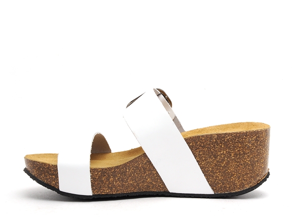 Plakton mules et sabots talons femme so rock blanc