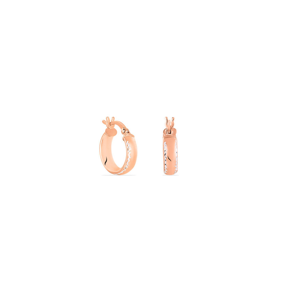 Créoles Argent Rose Ava