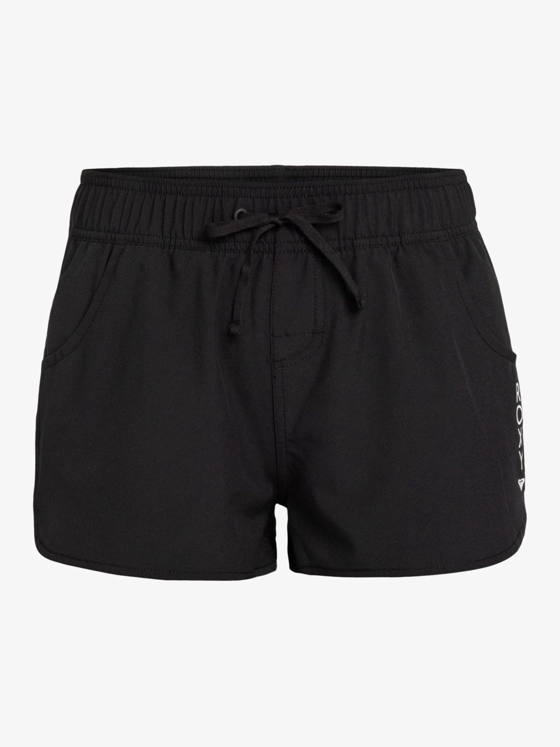 Zwart - Roxy Wave boardshort met logo van 2 inch