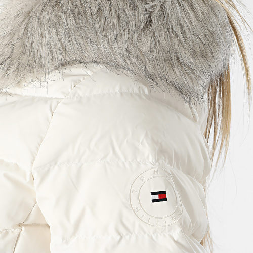 Doudoune Capuche Fourrure Femme Tyra 9746 Blanc