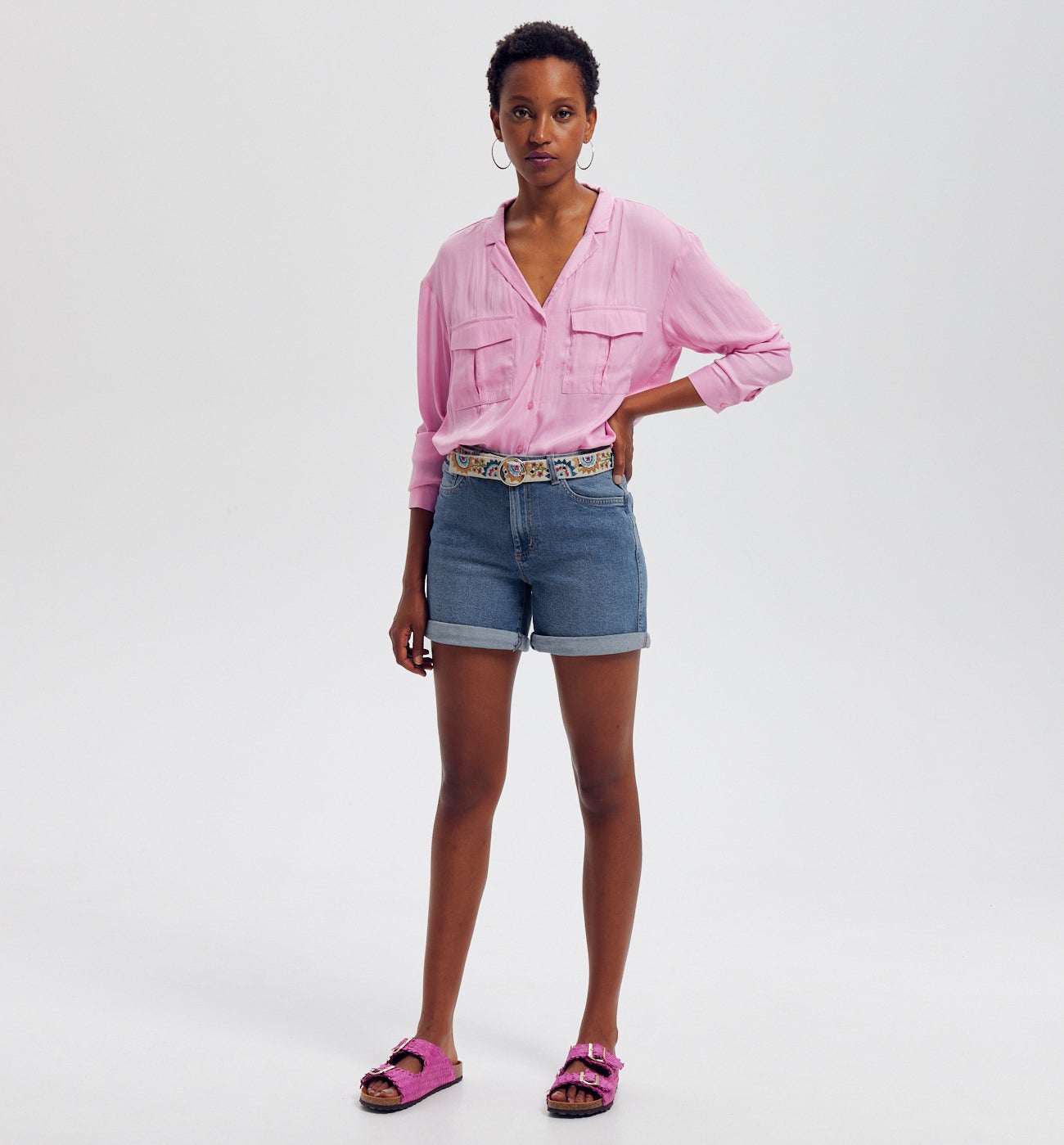 Short en jean Femme - Jean moyen