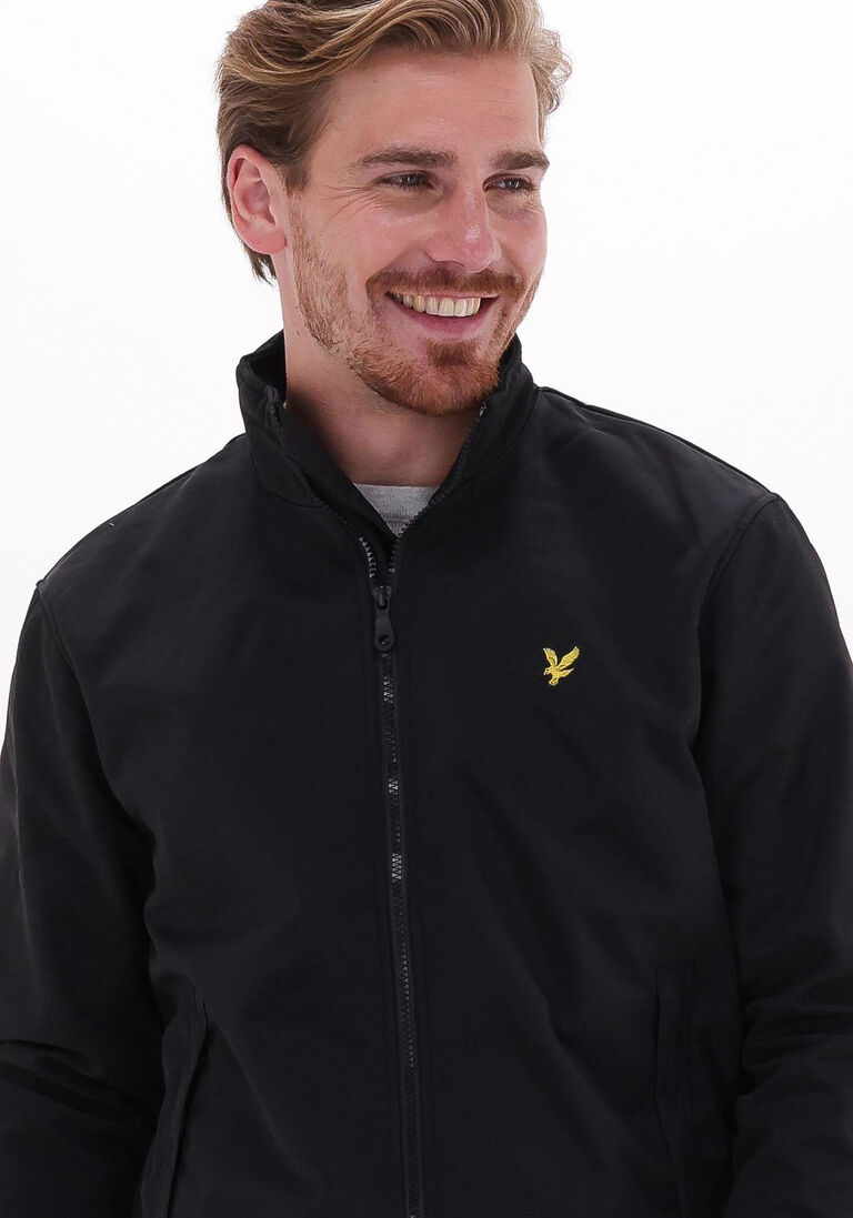 LYLE & SCOTT zwarte lyle & scott jack fleece lined funnel neck jacket