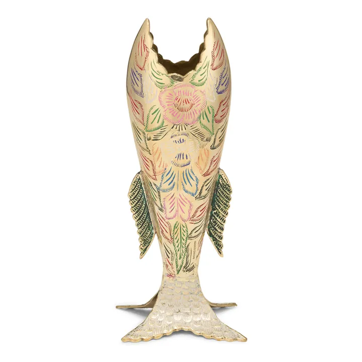 Doing Goods Vase Miracle Fish | Gold
