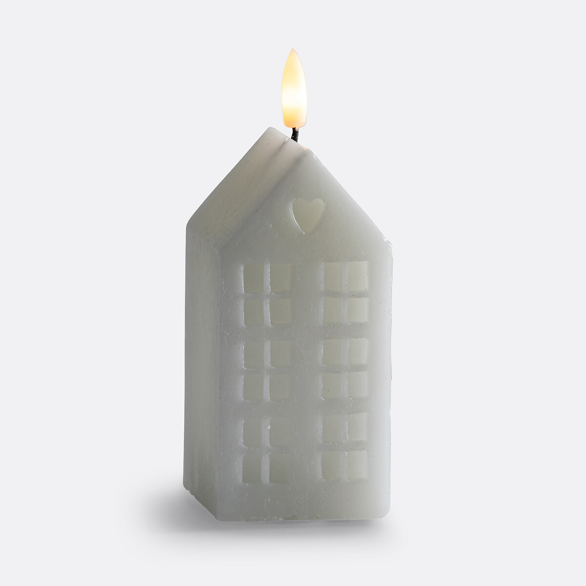 LA REDOUTE INTERIEURS<br>Vela LED, casa, em cera, 14,8 cm de altura, Caspar