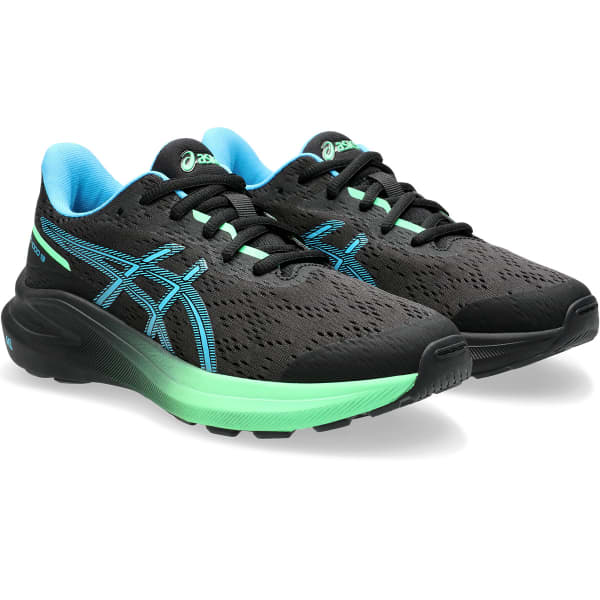 Chaussure running ASICS GT-1000 13 GS BLACK/DIGITAL AQUA