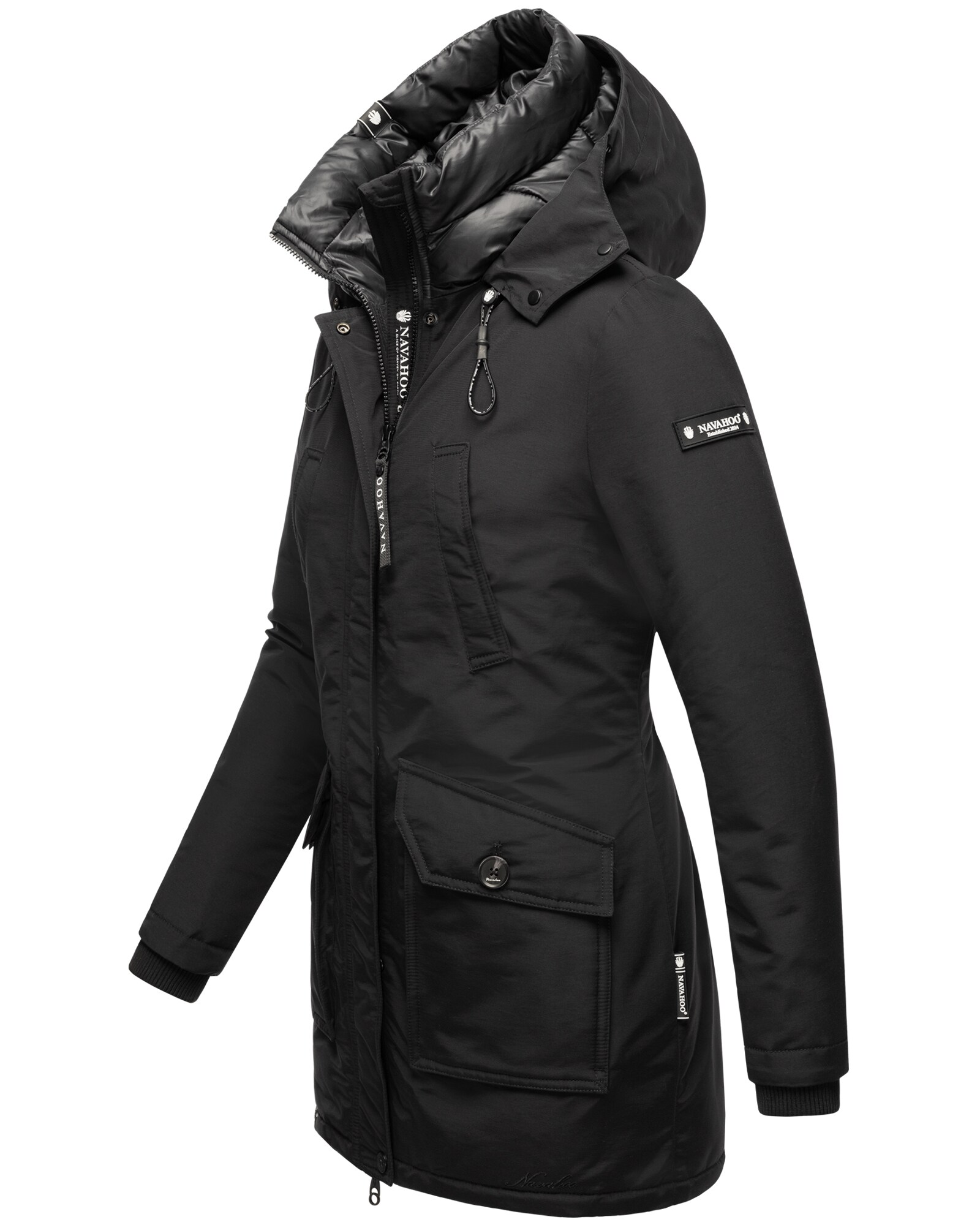 NAVAHOO Damen Winterjacke Wasserdichter Wintermantel Parka Warm gefüttertet Blizzardstorm