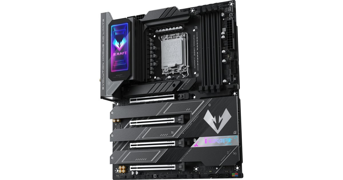 MAXSUNMS-iCraft Z890 PACIFIC socket 1851 moederbord  (Zwart, RAID, 2.5 Gb-LAN, WLAN, BT, Sound, ATX)
