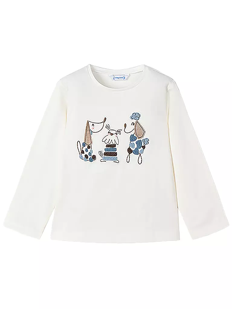MAYORAL Mädchen Langarmshirt creme