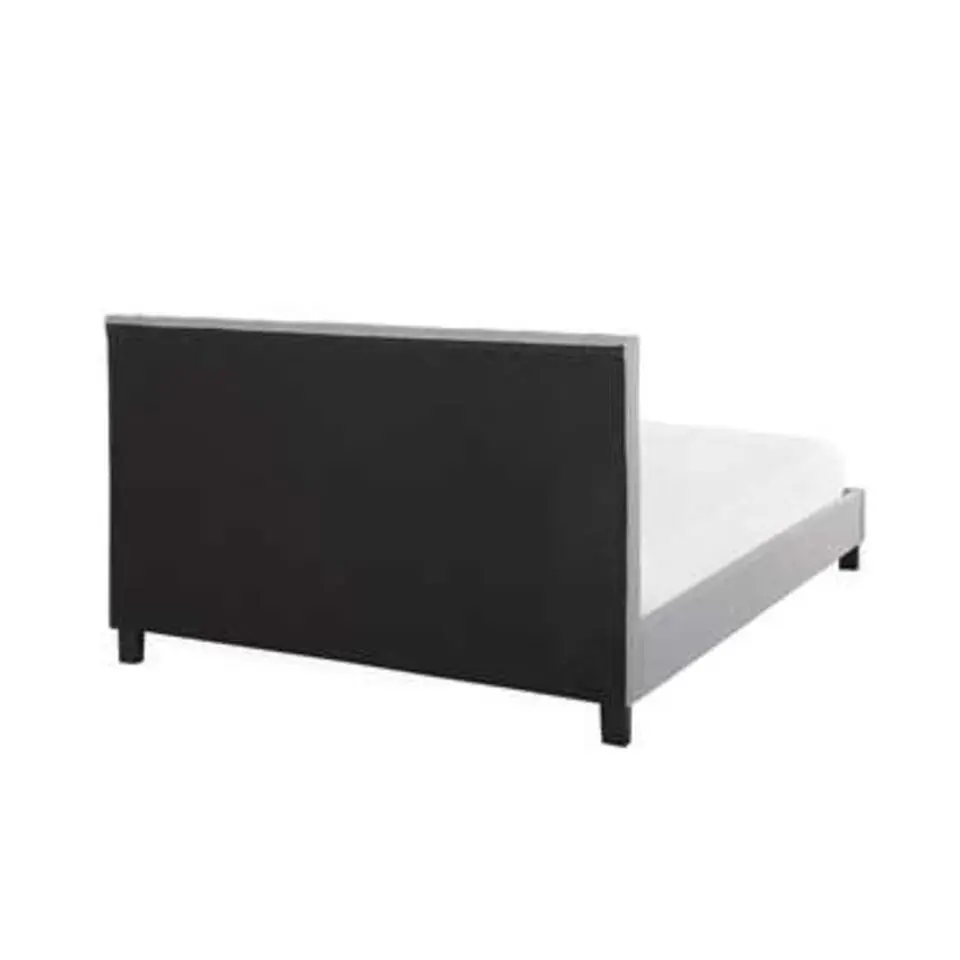 POITIERS - Tweepersoonsbed - Lichtgrijs - 140 x 200 cm - Polyester
