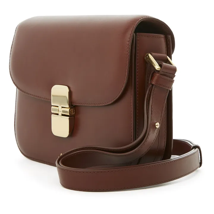 A.P.C. Sac Grace Small Cuir Lisse | Noisette