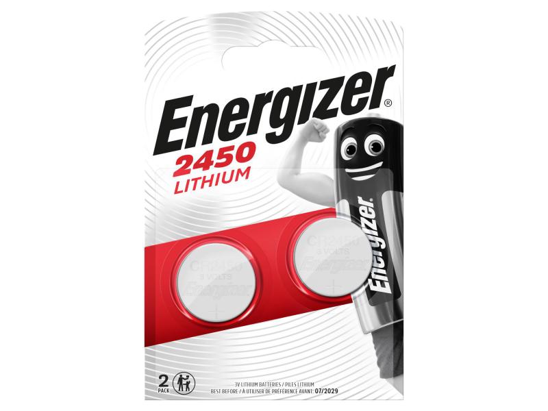 Energizer Knopfzelle Lithium CR-2450 , 2 Stück Typ Knopfzelle, 2 Stück