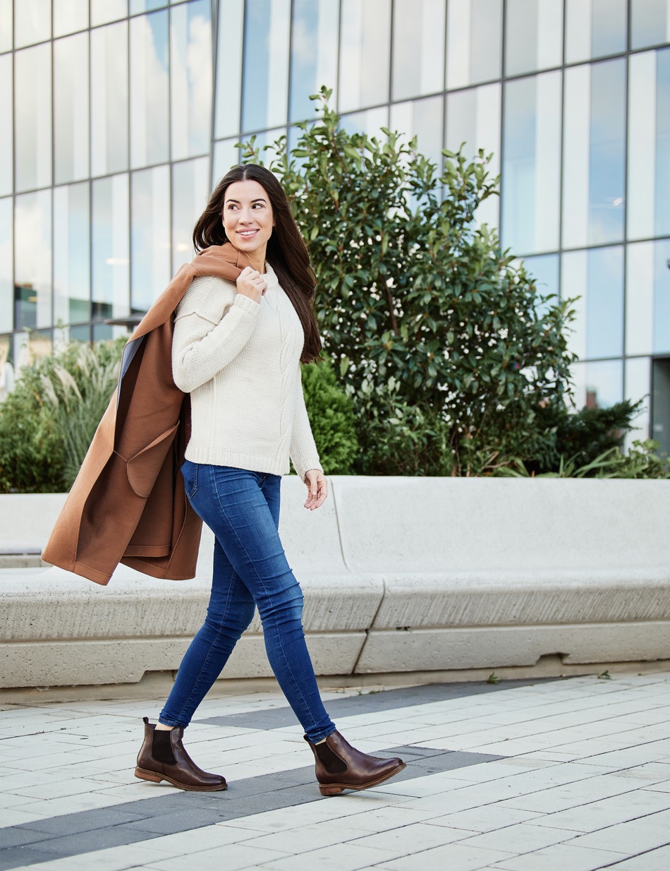 Glattleder Chelsea Boot