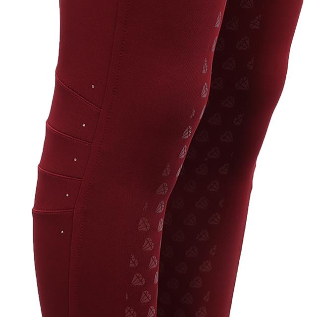 Paardrijlegging La Valencio LVWella Full Grip Kids Donkerrood