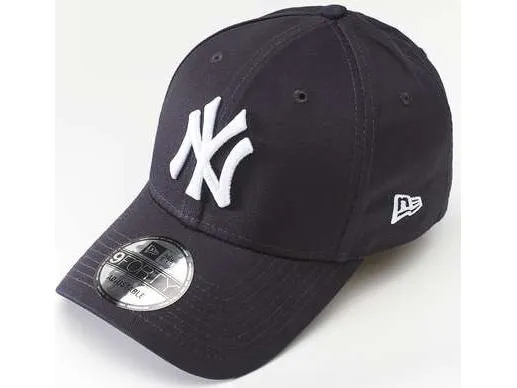New Era 9FORTY LEAGUE BASIC 939 NAVY OPTIC WHITE - - uniseks - niebieski