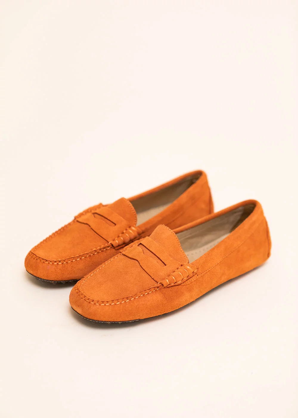 BUCK DRIVER VELOURS ORANGE