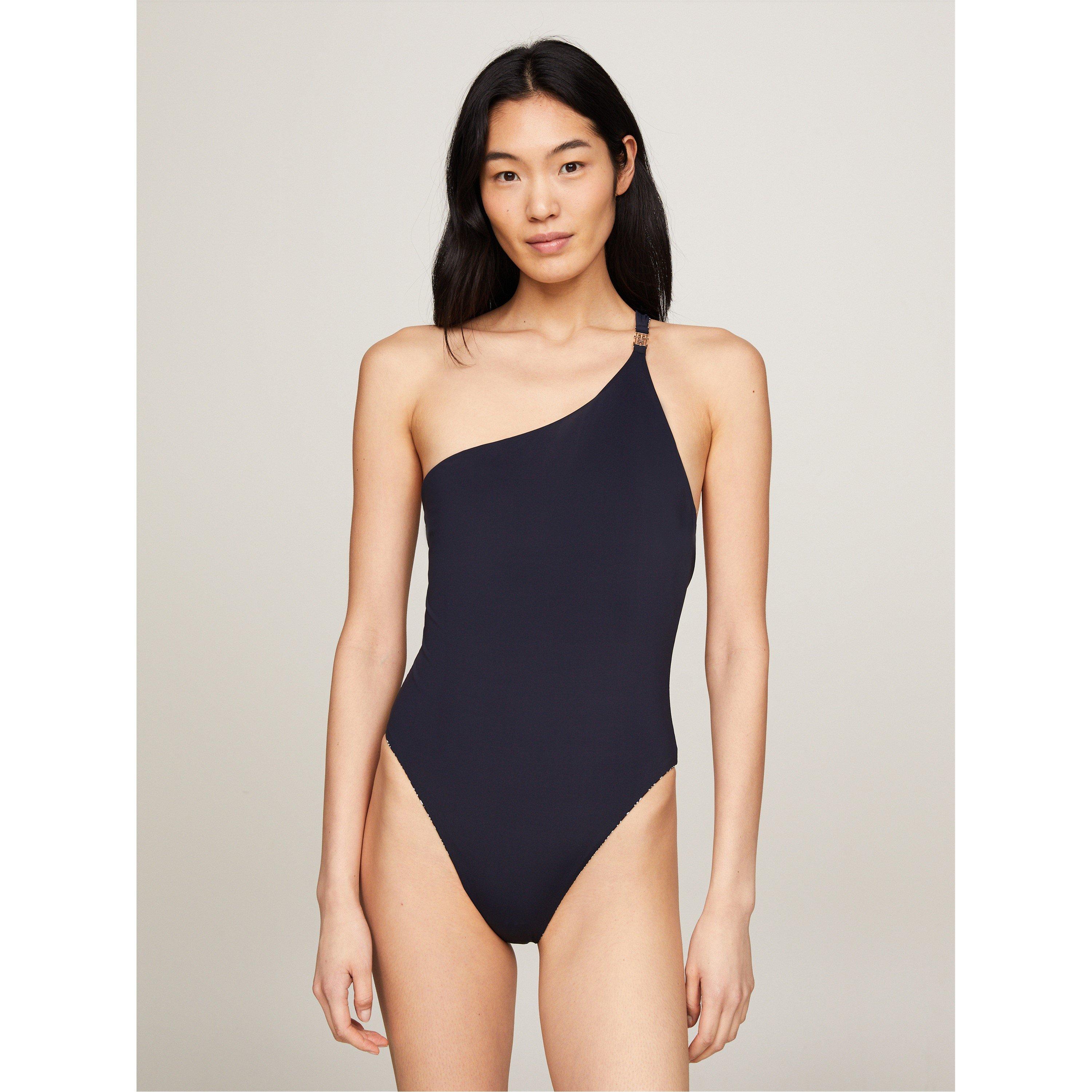Tommy Hilfiger Reversible One Shoulder Swimsuit