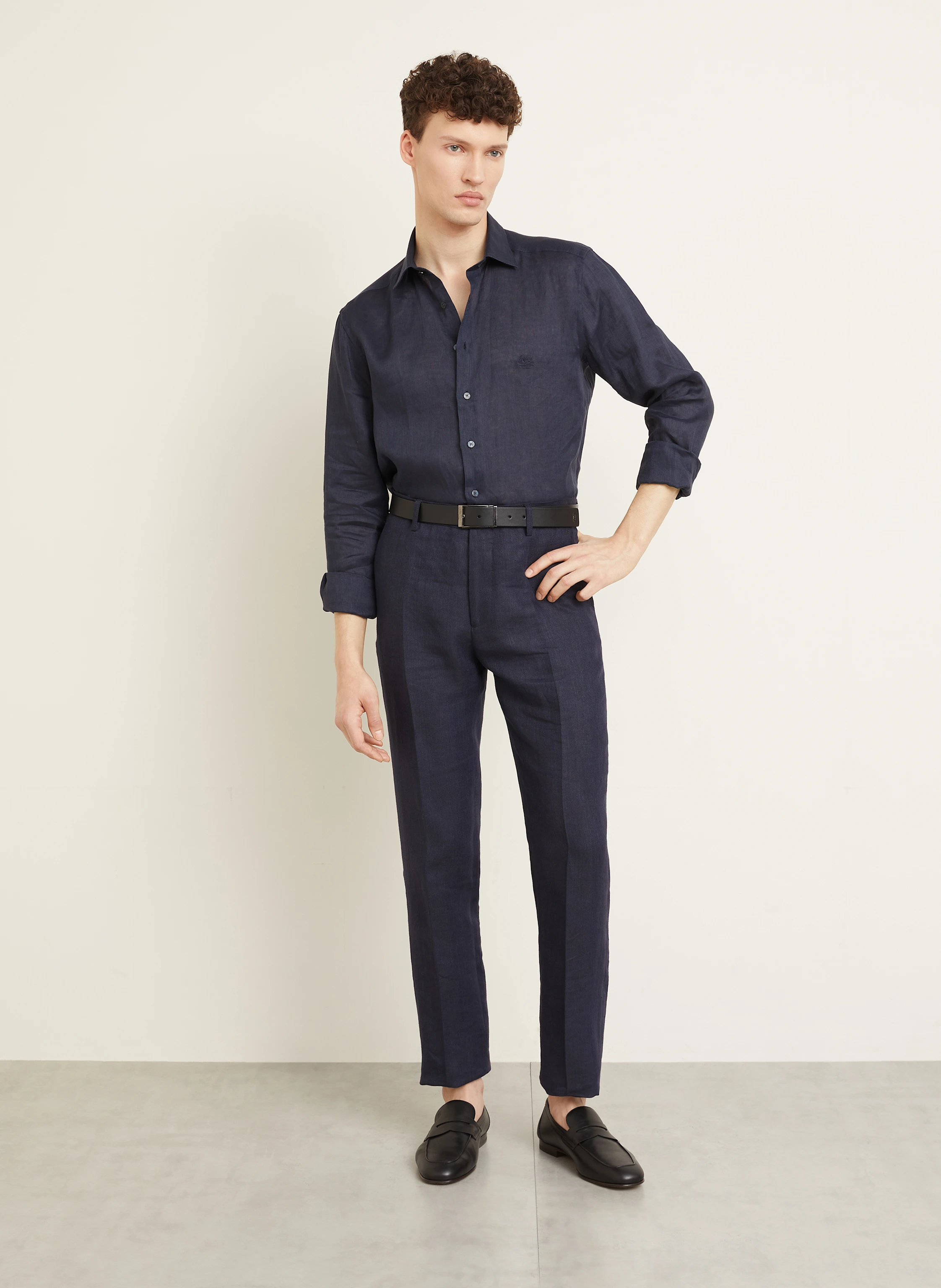 ETRO Leinenhemd Regular Fit