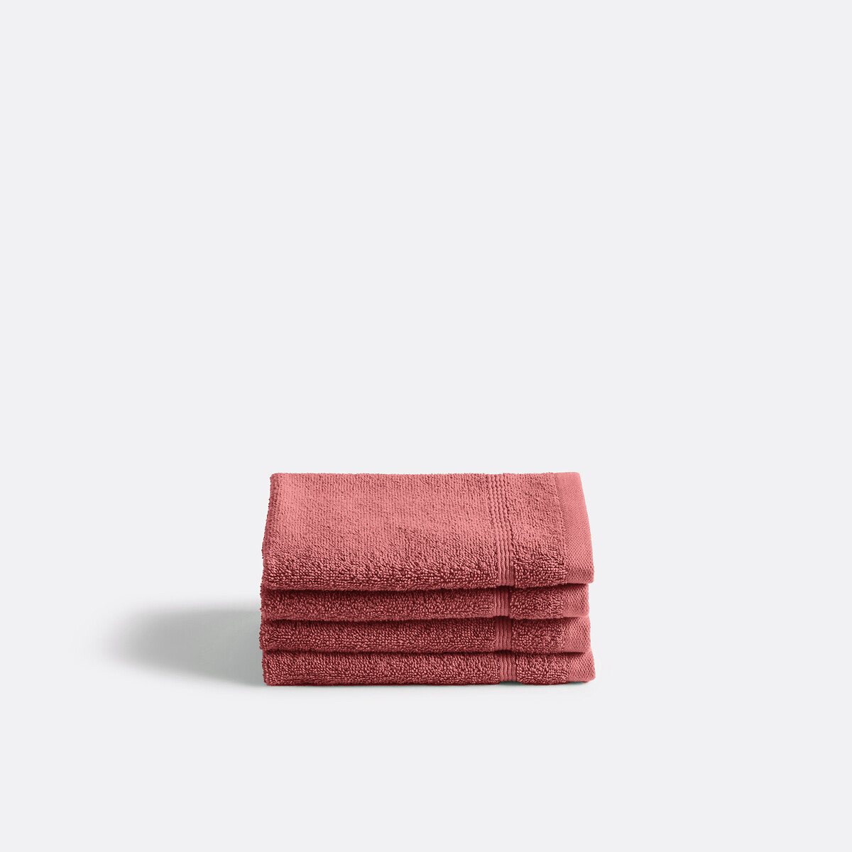 LA REDOUTE INTERIEURS<br>Conjunto de 4 toalhas de mão em tecido atoalhado 600 g/m², Zavara