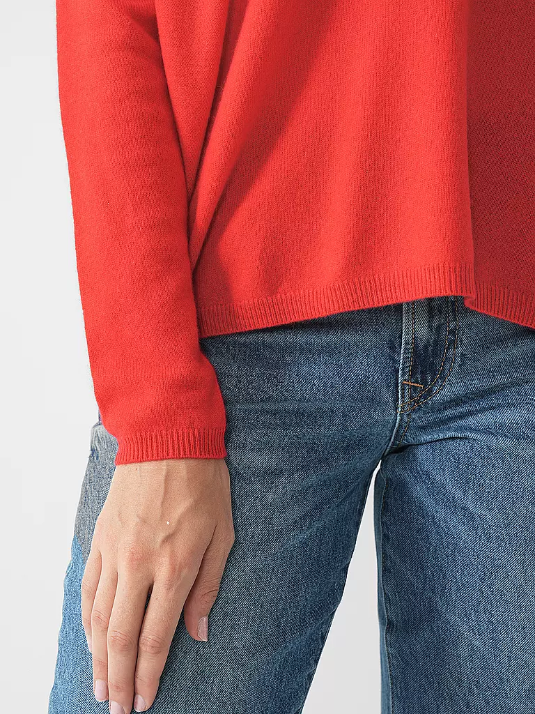LES TRICOTS DE LEA Kaschmirpullover MONJAKOE rot
