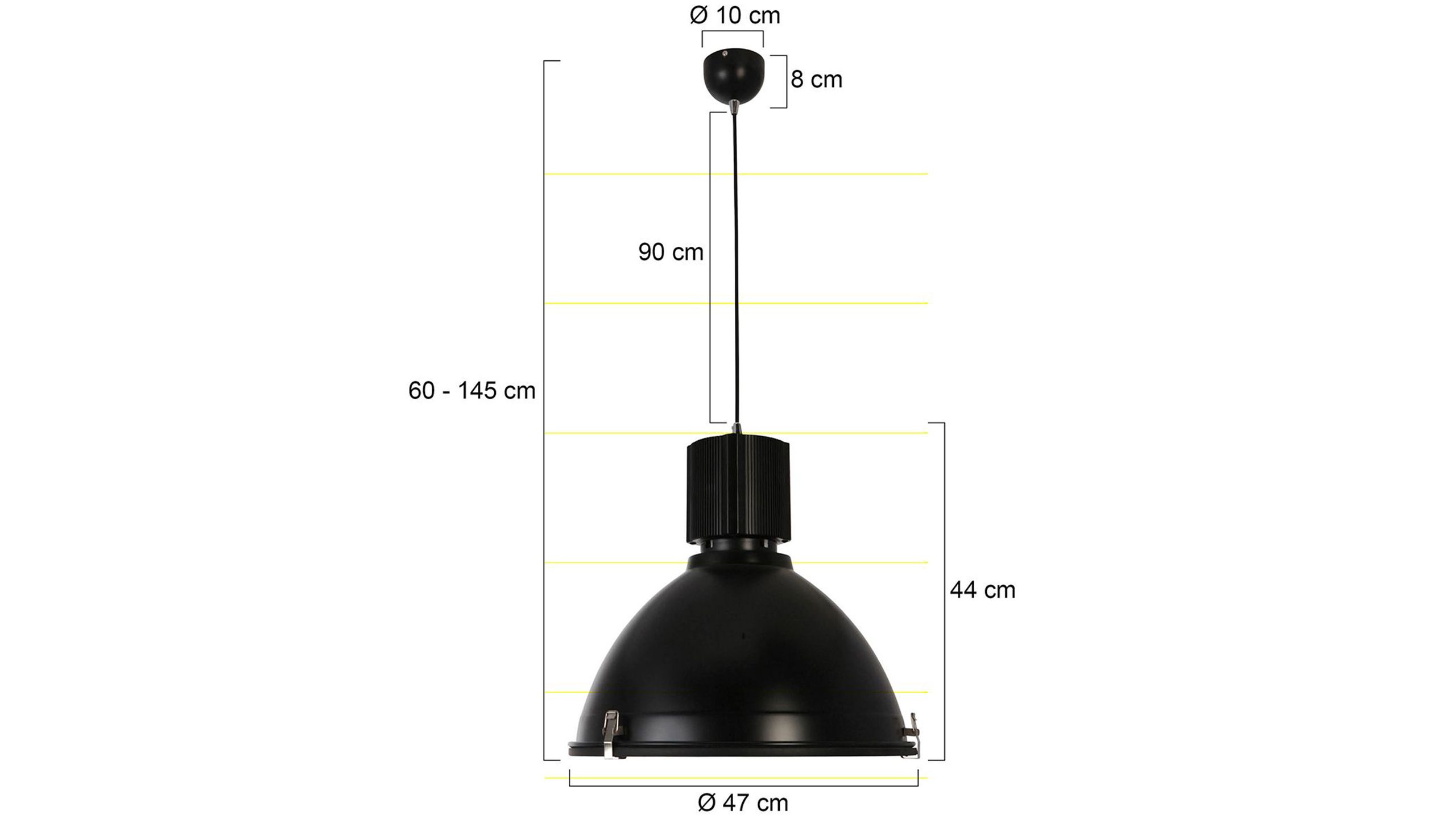 Hanglamp 7277ZW Warbier ⌀47  x H145 cm